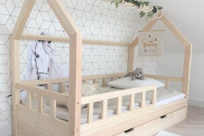 Holzhausbetten – die modischsten und gesündesten Betten für Kinder 🫒🤍
